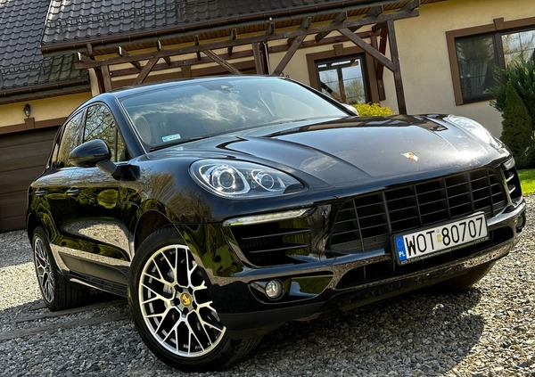 Porsche Macan cena 165800 przebieg: 63434, rok produkcji 2018 z Gąbin małe 631
